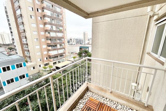 Varanda da Sala de apartamento à venda com 2 quartos, 50m² em Vila Dom Pedro Ii, São Paulo