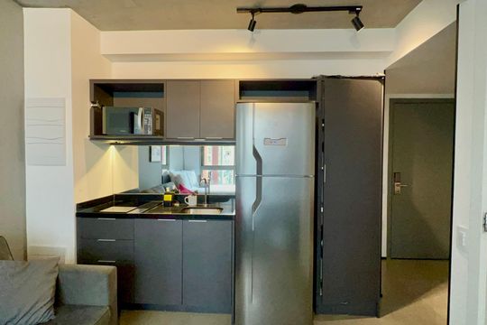 Cozinha de kitnet/studio à venda com 1 quarto, 25m² em Cerqueira César, São Paulo