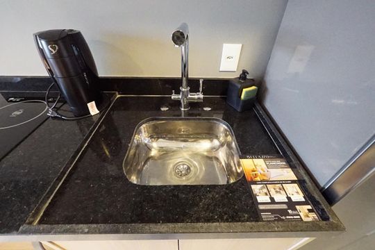 Cozinha de kitnet/studio à venda com 1 quarto, 26m² em Vila Mariana, São Paulo