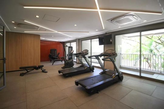 Área externa de kitnet/studio para alugar com 1 quarto, 24m² em Vila Olímpia, São Paulo