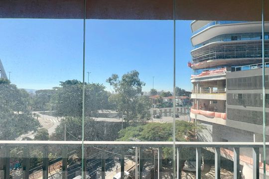 Varanda da sala de apartamento para alugar com 1 quarto, 37m² em Pinheiros, São Paulo