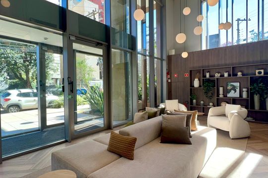 Hall de entrada de apartamento para alugar com 1 quarto, 37m² em Pinheiros, São Paulo