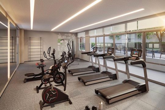 Academia de apartamento para alugar com 1 quarto, 43m² em Pinheiros, São Paulo