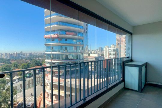 Varanda de apartamento para alugar com 1 quarto, 43m² em Pinheiros, São Paulo