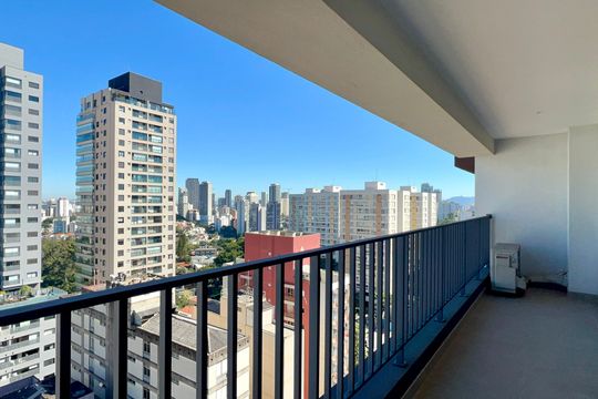 Varanda da Sala de apartamento para alugar com 2 quartos, 58m² em Pinheiros, São Paulo