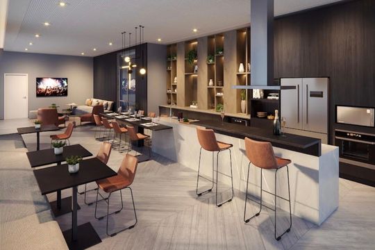 Área externa de apartamento para alugar com 2 quartos, 48m² em Pinheiros, São Paulo