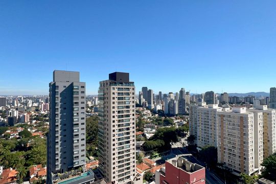 Vista da Varanda de apartamento para alugar com 2 quartos, 58m² em Pinheiros, São Paulo