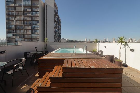 Área comum - Piscina de apartamento à venda com 1 quarto, 26m² em Jardim da Gloria, São Paulo