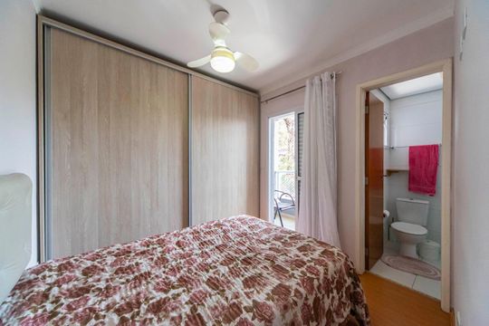 Quarto 2 de apartamento à venda com 2 quartos, 54m² em Campestre, Santo André