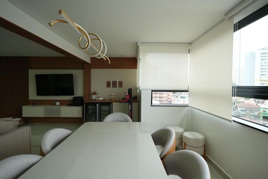 Sala de apartamento à venda com 3 quartos, 125m² em Vila Santa Teresa, Santo André
