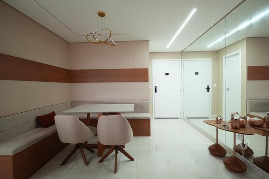 Sala de apartamento à venda com 3 quartos, 125m² em Vila Santa Teresa, Santo André