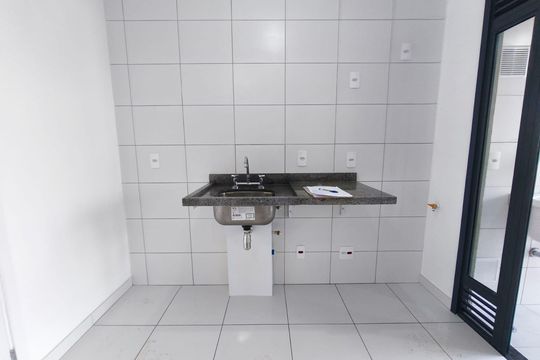Cozinha de apartamento à venda com 2 quartos, 59m² em Morumbi, São Paulo