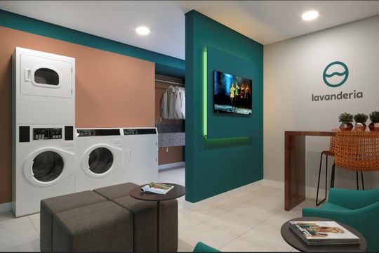 Área comum de apartamento para alugar com 2 quartos, 35m² em Jaguaré, São Paulo