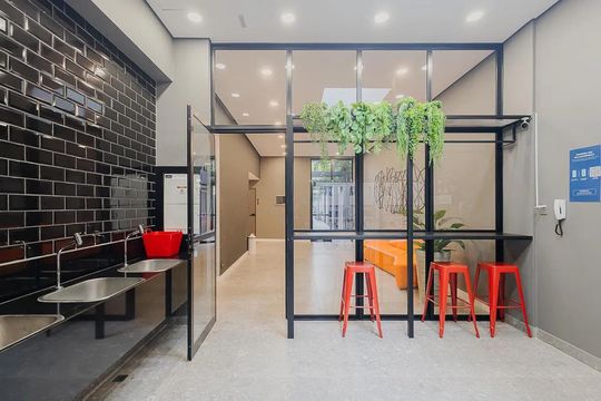 Área externa de kitnet/studio à venda com 1 quarto, 33m² em Pinheiros, São Paulo