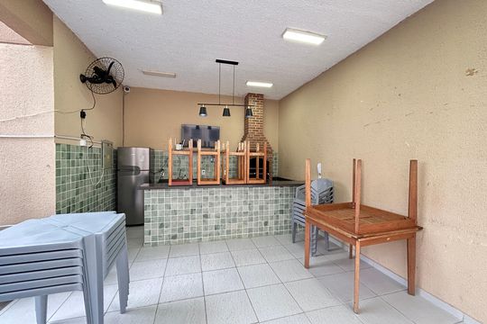 Área comum - Churrasqueira de apartamento à venda com 1 quarto, 42m² em Bonsucesso, Rio de Janeiro