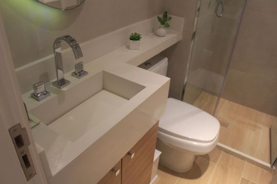 Banheiro de apartamento à venda com 2 quartos, 65m² em Mauá, São Caetano do Sul