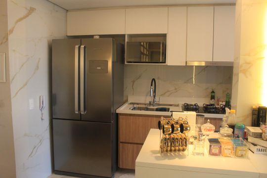 Cozinha de apartamento à venda com 2 quartos, 65m² em Mauá, São Caetano do Sul