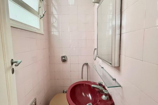 Banheiro da Suíte de apartamento à venda com 3 quartos, 111m² em Copacabana, Rio de Janeiro