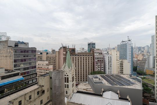 Vista da Varanda de kitnet/studio à venda com 1 quarto, 22m² em Consolação, São Paulo