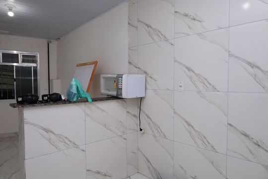 Cozinha de casa para alugar com 1 quarto, 30m² em Cidade Tiradentes, São Paulo