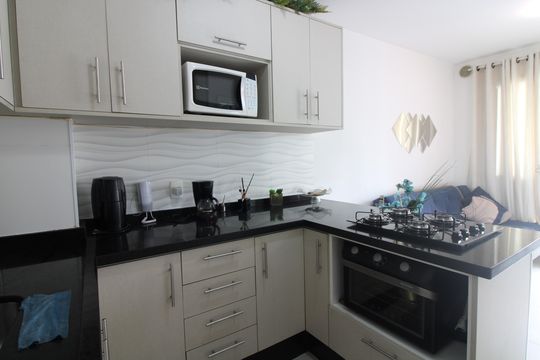 Cozinha de apartamento para alugar com 1 quarto, 32m² em Jardim Santa Teresinha, São Paulo