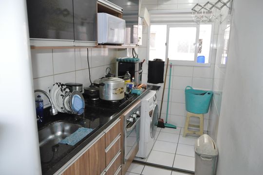 Cozinha de apartamento à venda com 2 quartos, 48m² em Engenho Novo, Rio de Janeiro