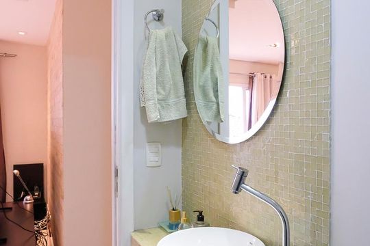 Lavabo de apartamento à venda com 3 quartos, 95m² em Cerâmica, São Caetano do Sul