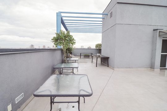 Área comum de kitnet/studio para alugar com 1 quarto, 26m² em Tucuruvi, São Paulo