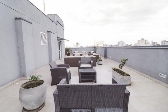 Área comum de kitnet/studio para alugar com 1 quarto, 26m² em Tucuruvi, São Paulo