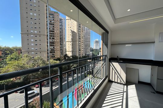Varanda da Sala de apartamento para alugar com 2 quartos, 64m² em Alphaville Empresarial, Barueri
