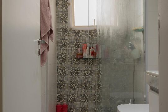 Banheiro da Suíte  de apartamento para alugar com 2 quartos, 94m² em Centro, São Bernardo do Campo