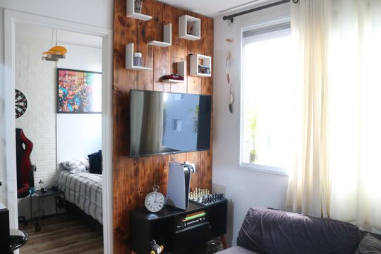 Sala de apartamento à venda com 2 quartos, 34m² em Barra Funda, São Paulo