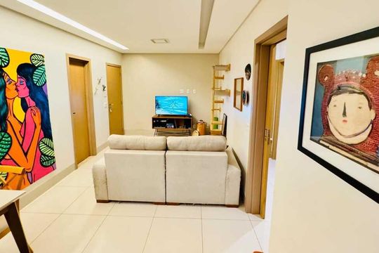 Sala de apartamento para alugar com 2 quartos, 88m² em Setor Marista, Goiânia