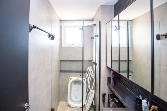 Banheiro da Suite de apartamento à venda com 2 quartos, 51m² em Centro, Diadema