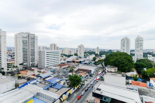 Vista da Suíte de apartamento à venda com 3 quartos, 82m² em Vila Progresso, Guarulhos