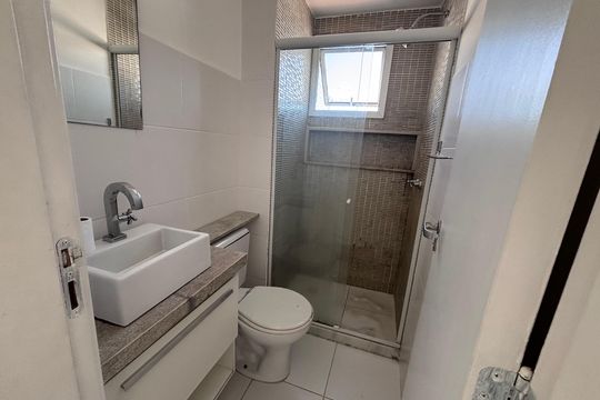 Banheiro do Quarto 1 de apartamento para alugar com 2 quartos, 100m² em Recreio dos Bandeirantes, Rio de Janeiro