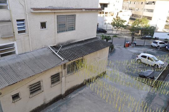 Vista da Sala de apartamento à venda com 2 quartos, 78m² em Del Castilho, Rio de Janeiro