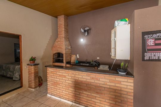Área comum - Churrasqueira de casa à venda com 2 quartos, 250m² em Residencial Bordon, Sumaré