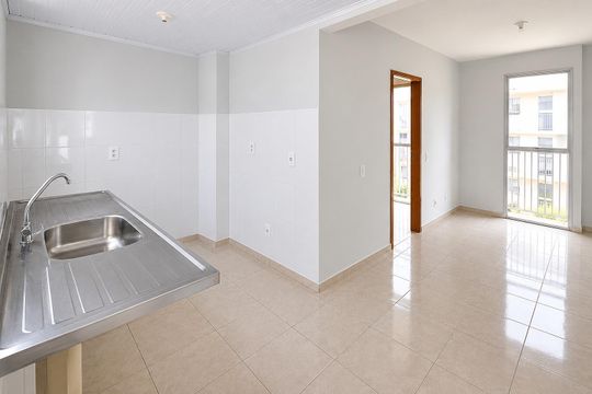 Cozinha de apartamento à venda com 2 quartos, 55m² em Ceilândia, Brasília
