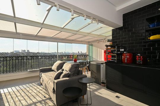 Varanda de apartamento à venda com 3 quartos, 110m² em Vila Suzana, São Paulo