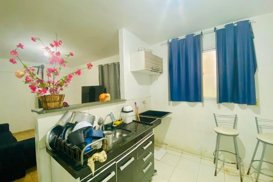 Cozinha de apartamento para alugar com 2 quartos, 46m² em Água Chata, Guarulhos