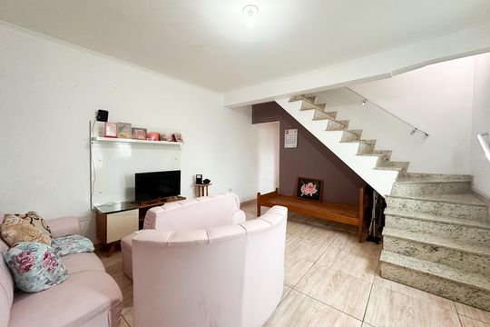 Sala de casa para alugar com 3 quartos, 114m² em Baeta Neves, São Bernardo do Campo