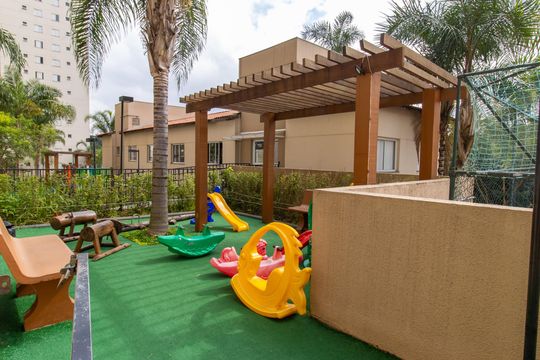 Área comum - Playground infantil de apartamento para alugar com 2 quartos, 48m² em Chácara Granja Velha, Cotia
