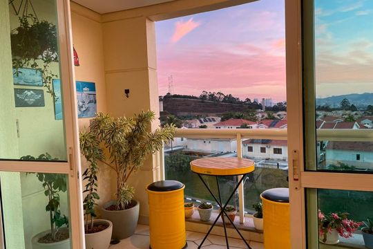 Varanda de apartamento à venda com 2 quartos, 113m² em Tamboré, Santana de Parnaíba