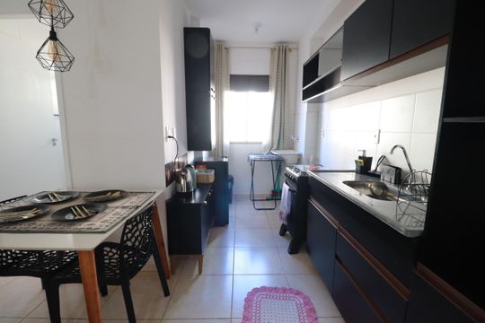 Cozinha  de apartamento para alugar com 2 quartos, 42m² em Planalto Verde, Ribeirão Preto