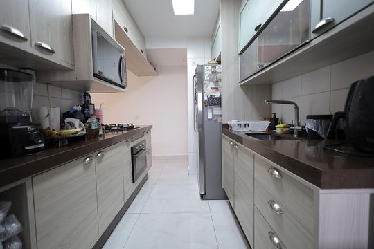 Cozinha de apartamento à venda com 3 quartos, 69m² em Campestre, Santo André