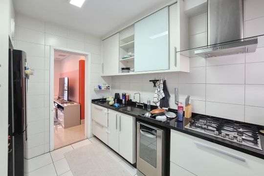 Cozinha de apartamento à venda com 4 quartos, 128m² em Nova Petrópolis, São Bernardo do Campo