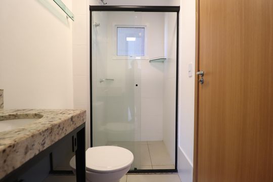Banheiro Social de apartamento para alugar com 2 quartos, 44m² em Grand Ville, Uberlândia