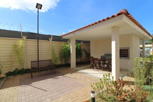 Área comum - Churrasqueira de apartamento para alugar com 1 quarto, 27m² em Jardim Cidalia, São Paulo