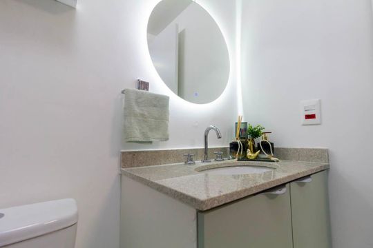 Banheiro de kitnet/studio à venda com 2 quartos, 29m² em Vila Matilde, São Paulo